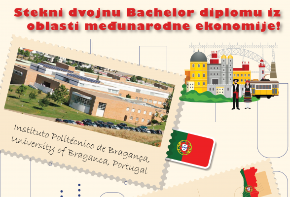 Mogućnost sticanja dvojne bachelor diplome sa University of Braganca, Portugal